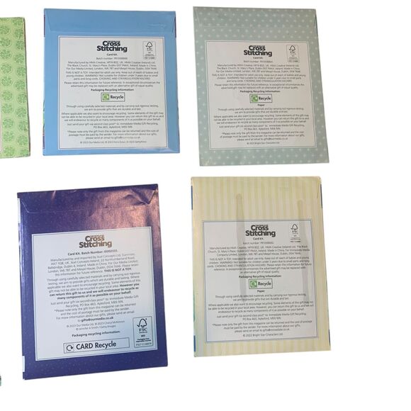 The World of Cross Stitching Lot of 8 Card Making Kits Variety Crafty - Picture 6 of 6